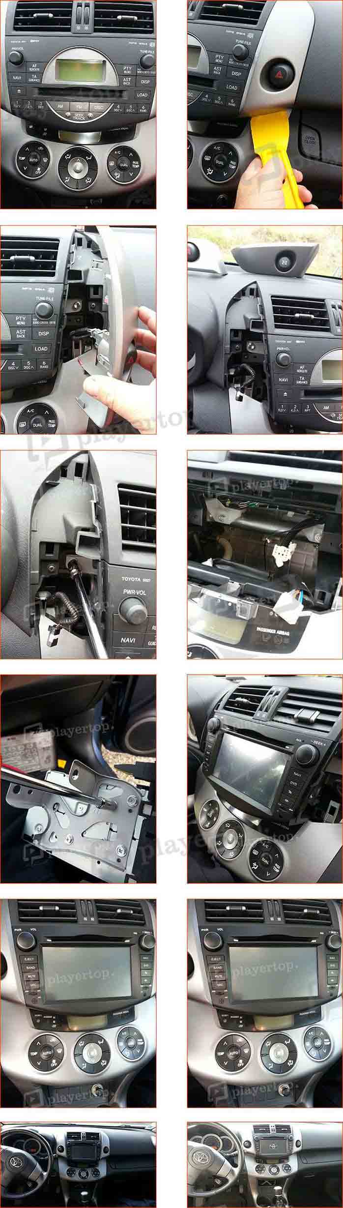 installation autoradio toyota rav4 s600